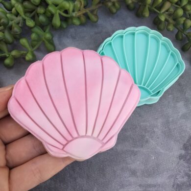 Seashell Cookie Fondant Stamp & Cookie Cutter