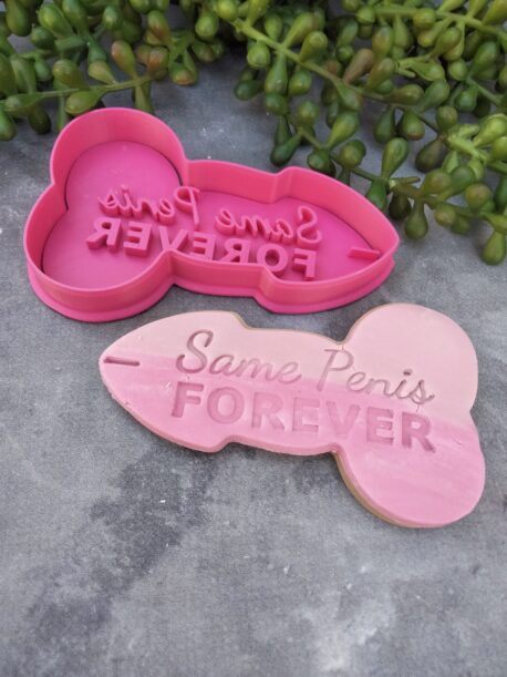 Same Penis Forever (Style 2) Cookie Fondant Stamp & Cutters for Hens Party / Hens Day / Bachelorette