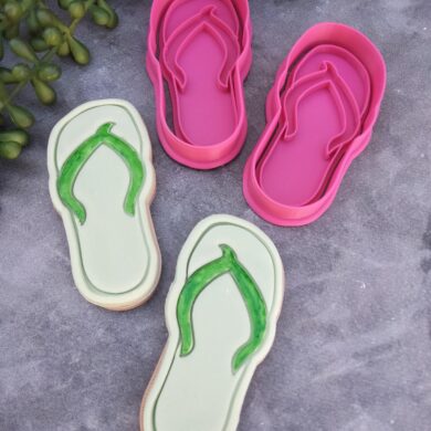 Thongs Cookie Fondant Stamp Embosser and Cookie Cutter