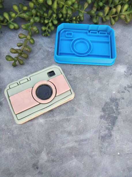 Camera / Retro Photography Cookie Fondant Embosser Stamp & Cookie Cutter