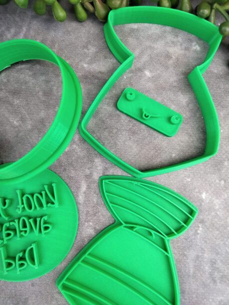 Knot your average Dad and Tie Cookie Cutter and Embosser Set - Fathers Day