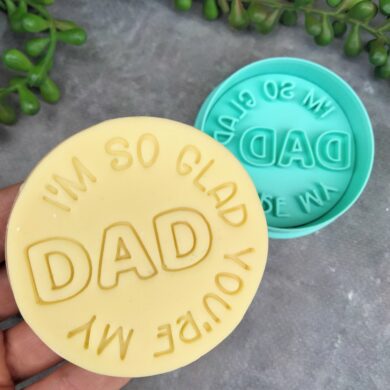 I'm so glad you're my Dad Cookie Cutter and Fondant Stamp Embosser Fathers Day