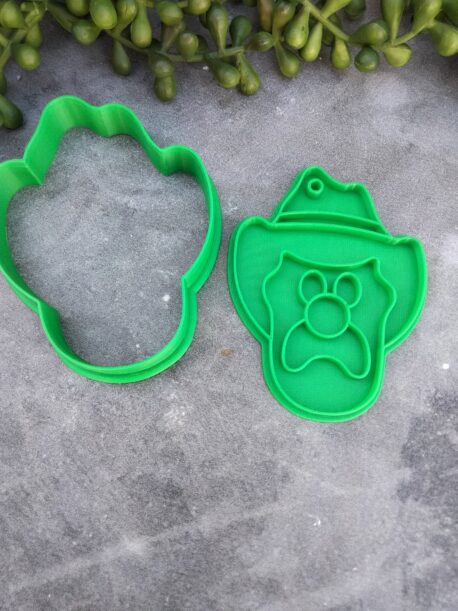 Bubble O' Bill Icecream Cookie Cutter and Fondant Stamp Embosser Cowboy