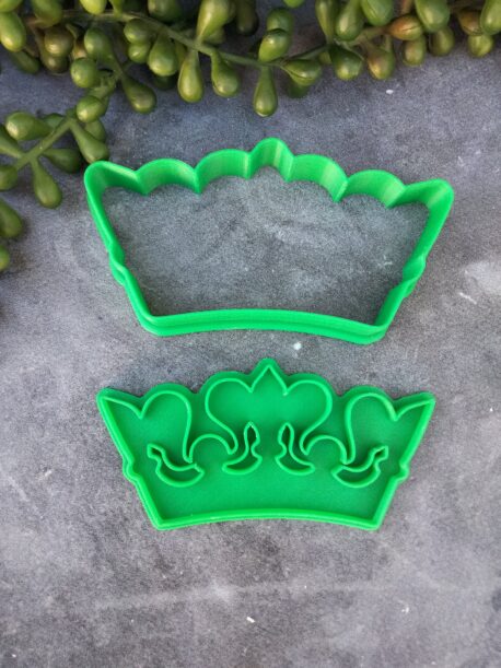 Crown (Style 2) Cookie Cutter and Fondant Embosser Stamp Tiara