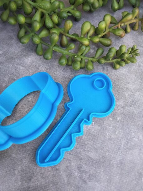 House Key Cookie Cutter and Fondant Stamp Embosser Housewarming Biscuits Home Sweet Home
