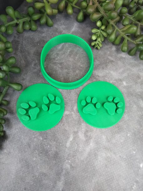 Dog Paws & Cat Paws Cookie Embosser Stamps & Cookie Cutter