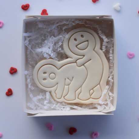 Naughty Cookie Cutter and Fondant Embosser Imprint Stamp - Valentines Day