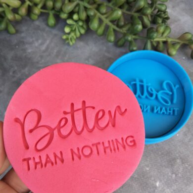 Better than Nothing Cookie Fondant Embosser Imprint Stamp and Cutter - Valentines Day Birthday Christmas Gift