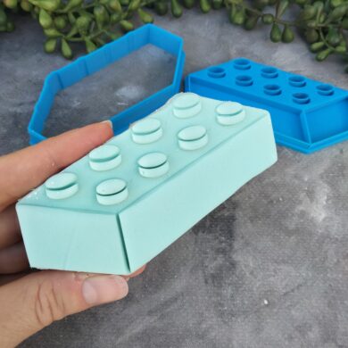 Brick inspired by Lego Cookie Cutter and Fondant Stamp Embosser - Lego Brick Cookie Cutter