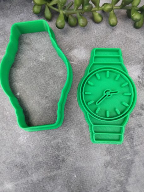 Wrist Watch Cookie Cutter and Fondant Stamp Embosser