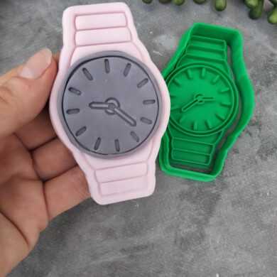 Wrist Watch Cookie Cutter and Fondant Stamp Embosser