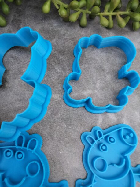 Peppa Pig and George Pig Embosser Imprint Stamp and Cookie Cutter