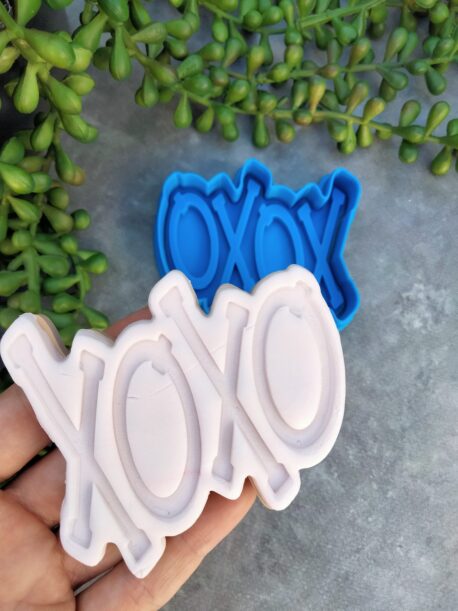 XOXO Text Cookie Cutter and Fondant Embosser Stamp Hugs and Kisses