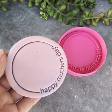 Happy Mothers Day DIY Cookie Fondant Embosser Stamp & Cookie Cutter