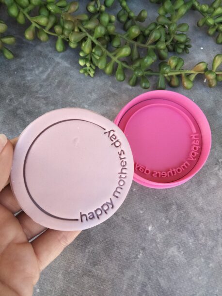 Happy Mothers Day DIY Cookie Fondant Embosser Stamp & Cookie Cutter