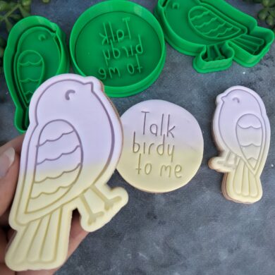 Talk birdy to me Cookie Fondant Stamp Embosser and Cutter Set Cute Birds Cookie Cutter