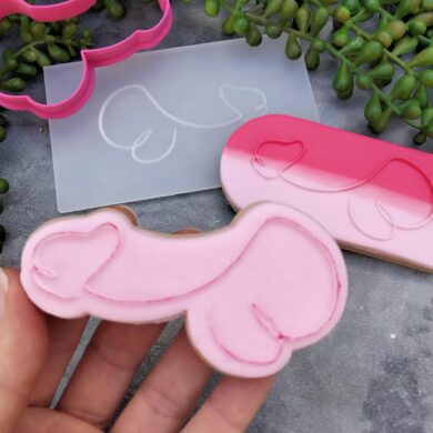 Line Art Elegant Penis Cookie Cutter and Fondant Stamp with Raised Detail for Hens Party / Hens Day / Bachelorette