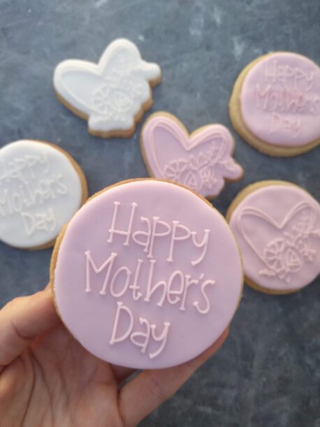Happy Mothers Day Fondant Stamp with Raised Detail