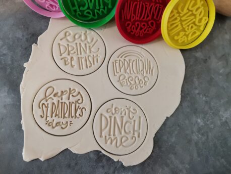 St. Patrick's Day Cookie Fondant Embosser Imprint Stamps and Cookie Cutters