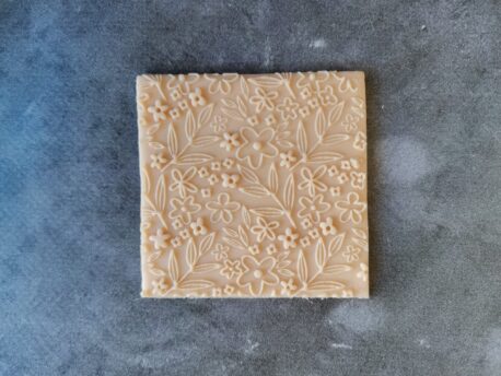 Floral Pattern Fondant Cookie Stamp with Raised Detail