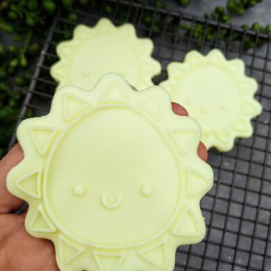 Cute Sun Cookie Cutter and Fondant Raised Detail Embosser Stamp