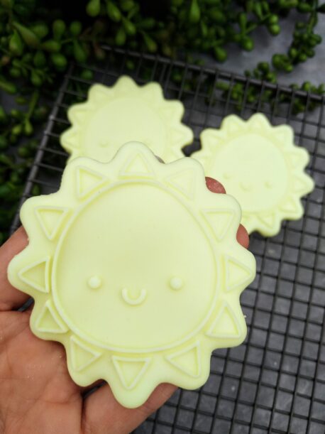 Cute Sun Cookie Cutter and Fondant Raised Detail Embosser Stamp