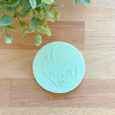 Oh Baby Fondant Cookie Stamp with Raised Detail