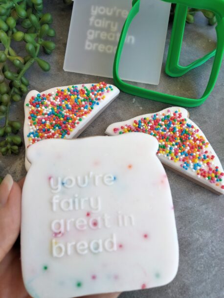 You're Fairy Great in Bread Raised Cookie Stamp and Fairy Bread Cookie Cutter Set - Valentines Day