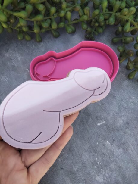 Penis Cookie Cutter and Fondant Embosser Imprint Stamp