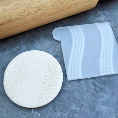 Tyre Tracks Pattern Fondant Cookie Stamp with Raised Detail