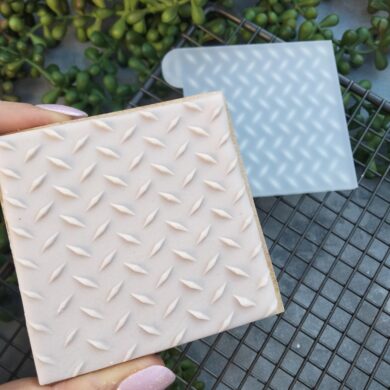 Checker Plate / Chequer plate / Tread Plate / Diamond Pattern Raised Cookie Stamp
