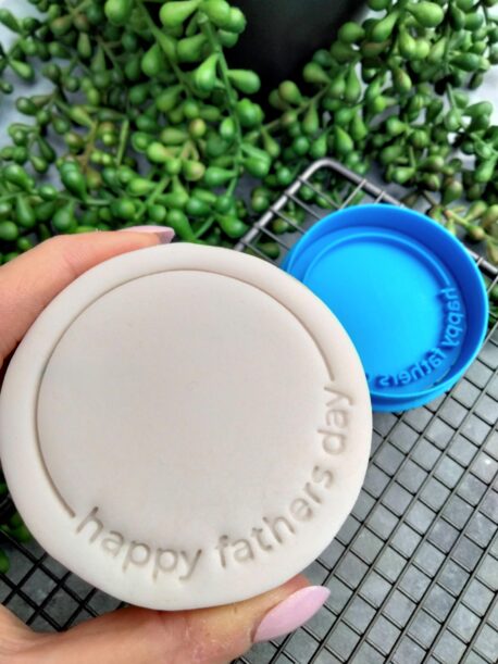 Happy Fathers Day DIY Cookie Fondant Embosser Stamp & Cookie Cutter