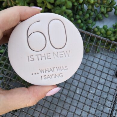 IS THE NEW ...What was i saying Cookie Embosser Stamp DIY Birthday Pun Stamp