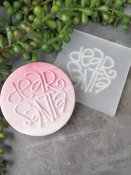 Classic Christmas Phrases Fondant Cookie Stamp with Raised Detail (Individual or Full Set)