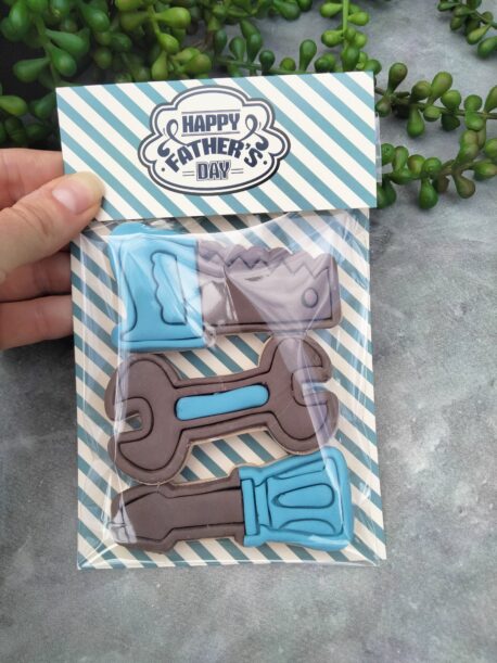 Happy Father's Day Cookie Bag Topper and Backer 20 Pack