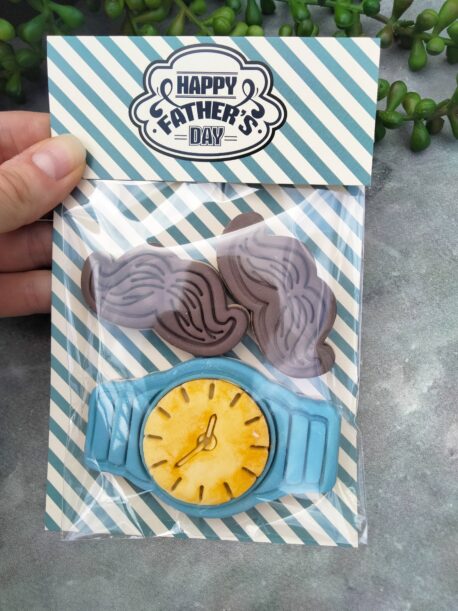 Happy Father's Day Cookie Bag Topper and Backer 20 Pack