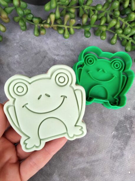 Frog Cookie Fondant Embosser Stamp and Cookie Cutter