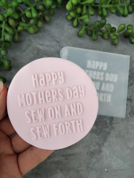 Mothers Day Sewing Puns and Floral Bobbin Raised Detail Cookie Stamps (Individual or Full Set)