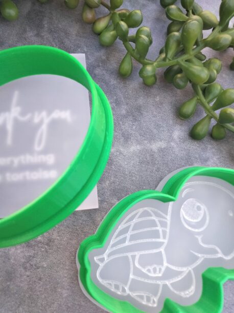 Thankyou for everything you've tortoise Cookie Stamp Set with Raised Detail Teachers Gift Teacher Appreciation
