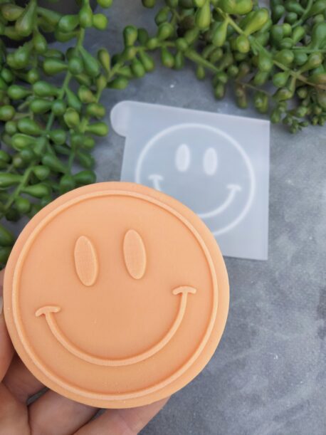 Happy Face Fondant Cookie Stamp with Raised Detail