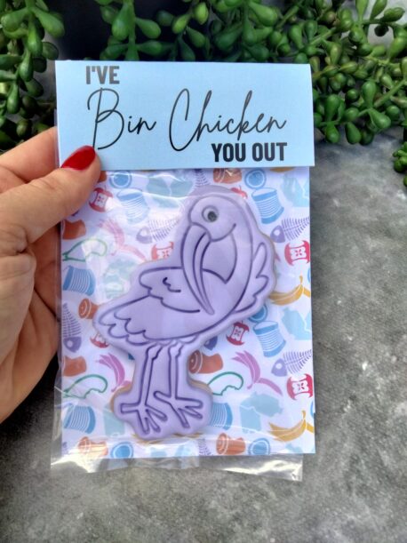 Ibis Bin Chicken Cookie Cutter & Fondant Embosser Stamp Set Valentines Day I've Bin Chicken you out