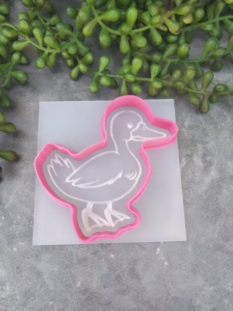 Duck Cookie Cutter and Raised Fondant Stamp – Valentines Day Pun, I DUCKING love you