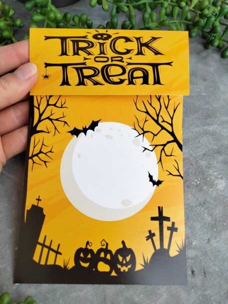 Trick or Treat Cookie Bag Topper and Backer 20 Pack - Halloween