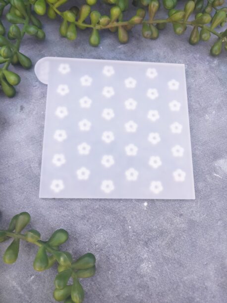 Daisy Pattern Texture Fondant Cookie Stamp with Raised Detail
